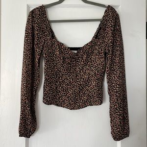 Floral sweetheart top blouse